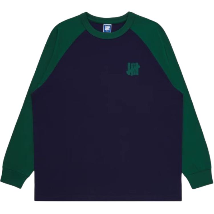 Лонгслив UNDEFEATED Raglan (черно-белый)