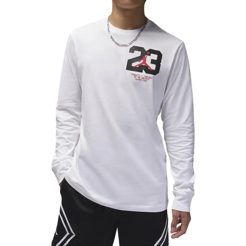 Jordan T Shirts Men's White Crew Neck Moderate
