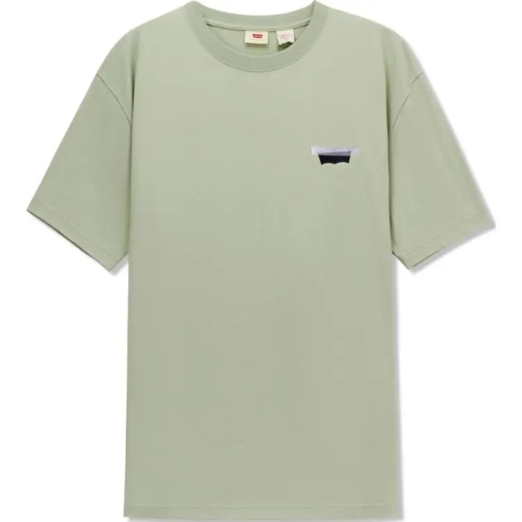 Levi's T-Shirts Men's Green Crew Neck Moderate