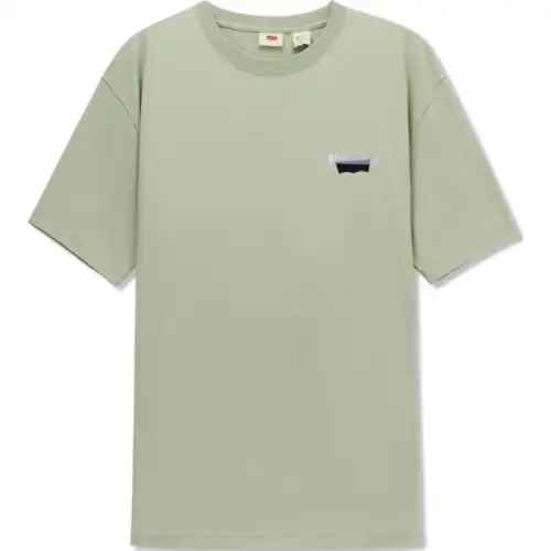 Levis T Shirts Men's Green Crew Neck Moderate Straight Fit
