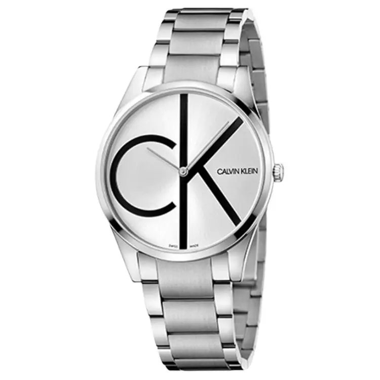 CALVIN KLEIN Quartz Wrist Watches Quartz Movement Stainless Steel Watchband Silver Dial Men's Watches