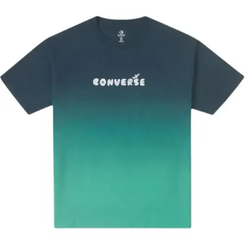 Converse T Shirts Men's Green Crew Neck Moderate