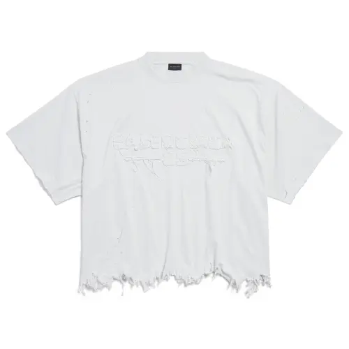 Balenciaga SS25 T Shirt Regular Fit Unisex White