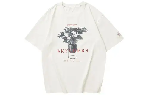 Skechers T Shirt Unisex Butter Ecru