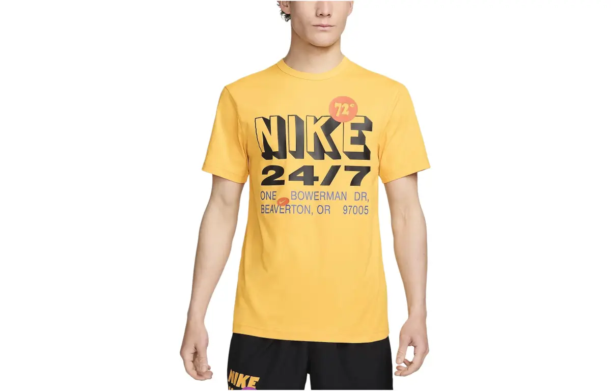 Nike Regular T-Shirt Men's Yellow