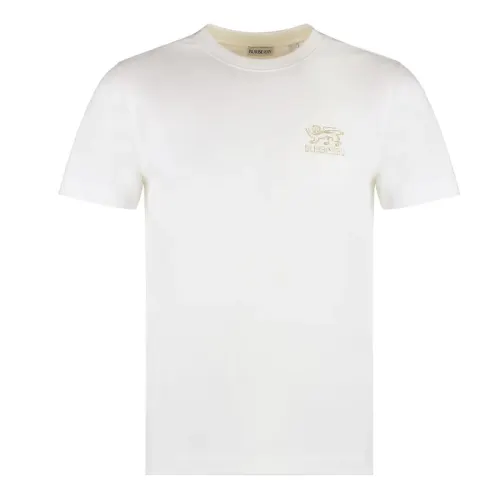 Burberry Logo Embroidered Crewneck T-Shirt