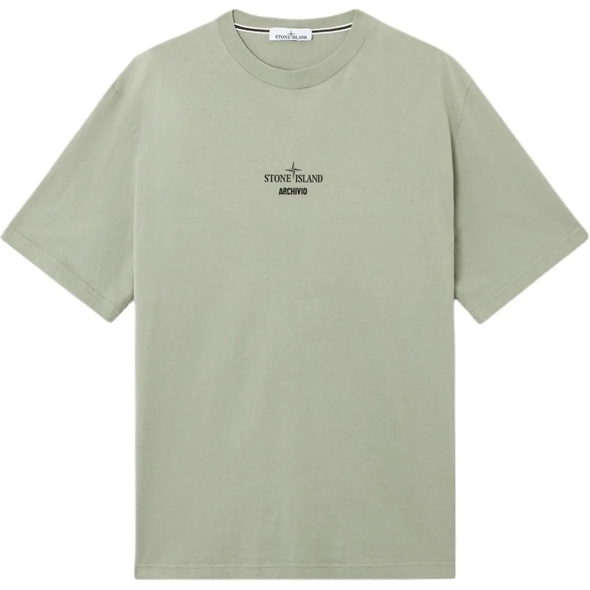 STONE ISLAND Logo Printed Crewneck T Shirt