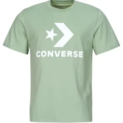 Converse T Shirts Men's Green Crew Neck Moderate