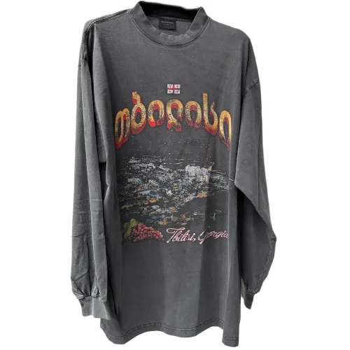 Balenciaga Tbilisi Long Sleeved Large Fit T Shirt