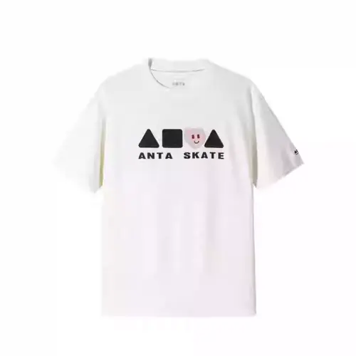 Anta Sports Lifestyle Collection Lifestyle Collection T Shirt Unisex Papyrus White