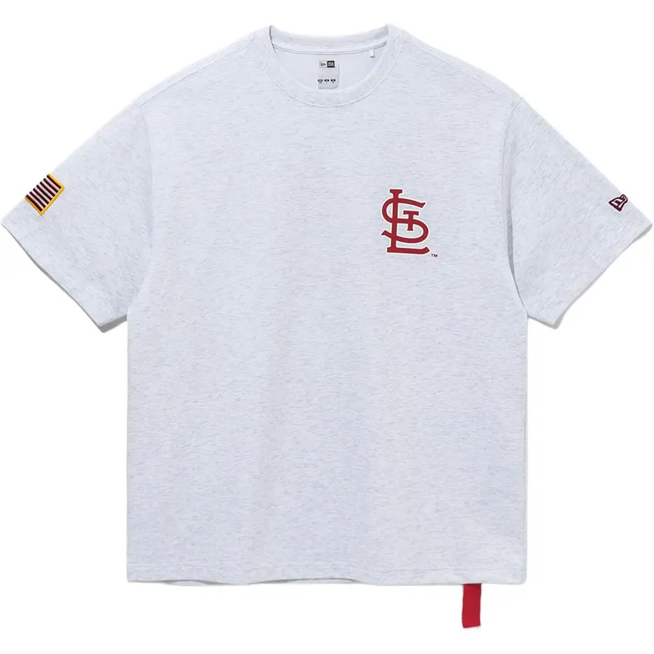 New Era X MLB T-Shirts Men's Gray Crew Neck Moderate Straight Fit