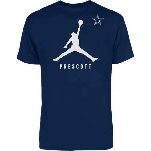 Jordan NFL Dallas Cowboys D4K Dak Prescott T Shirt Men's Marine Blue