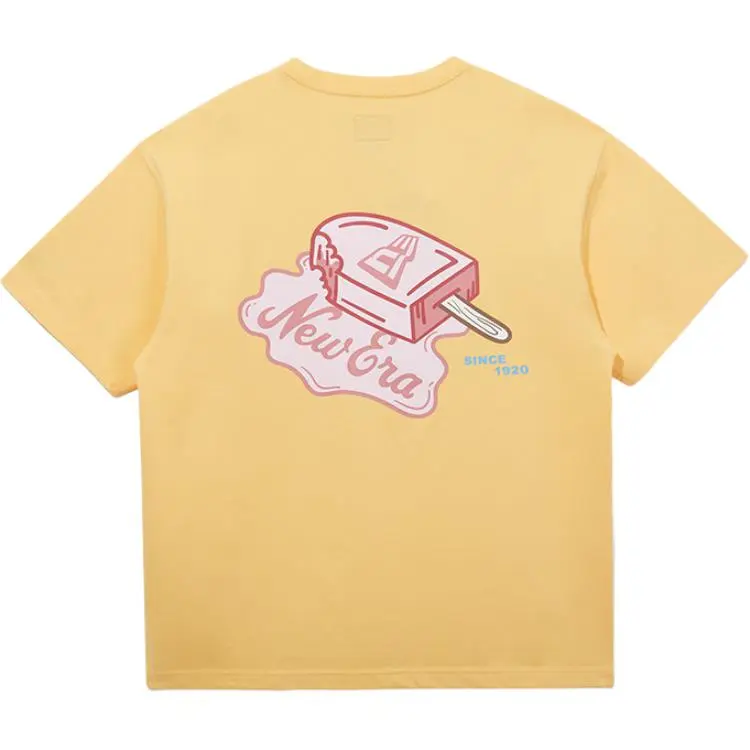 New Era T-Shirts Unisex Yellow Crew Neck