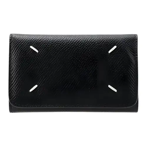 Maison Margiela Grain Leather Key Pouch Women's Black