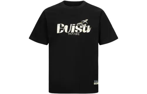 EVISU T Shirts Men's Crew Neck Moderate Straight Fit
