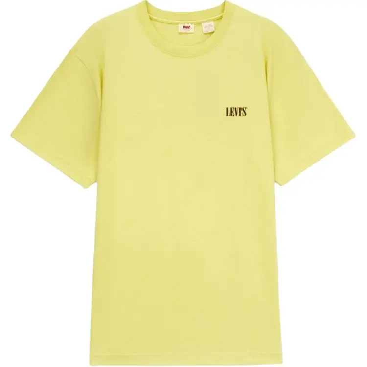 Levi's T-Shirts Men's Yellow Crew Neck Moderate