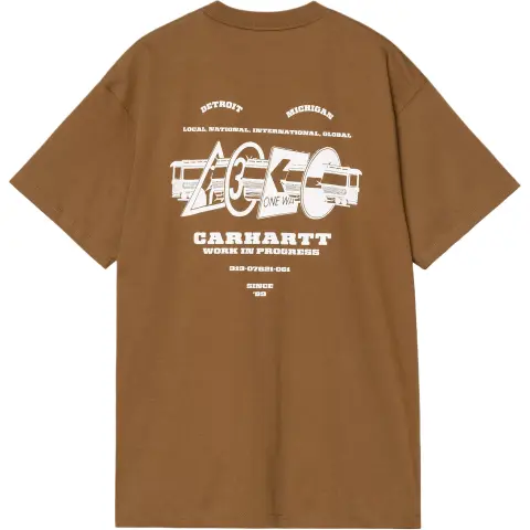 Carhartt WIP FW24 S/S Runaway T Shirt T Shirt Unisex Brown