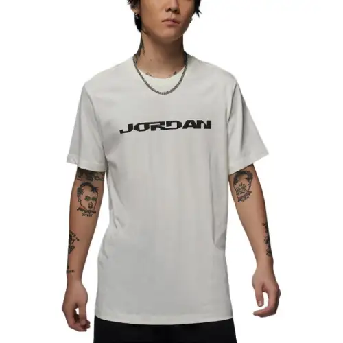 Jordan MVP T Shirts Men's White Crew Neck Moderate