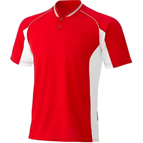 ASICS T Shirts Men's Red V Neck