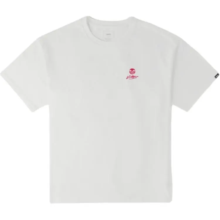Vans Off WHE WALL T-Shirts Unisex White Crew Neck Moderate Straight Fit