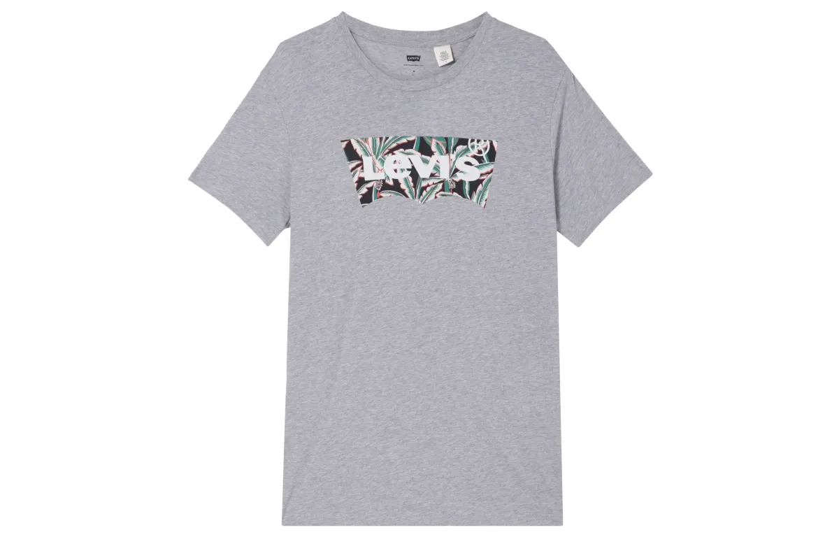 Levi's T-Shirts Men's Gray Crew Neck Moderate Straight Fit