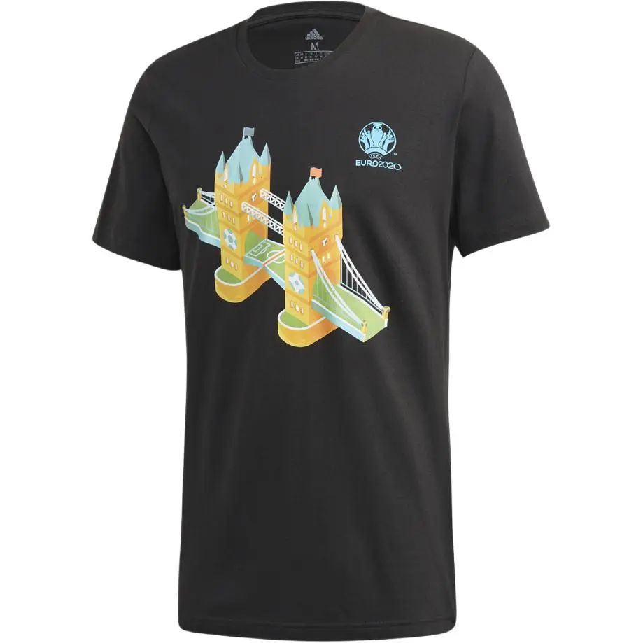 Adidas T-Shirts Men's Black Crew Neck Moderate