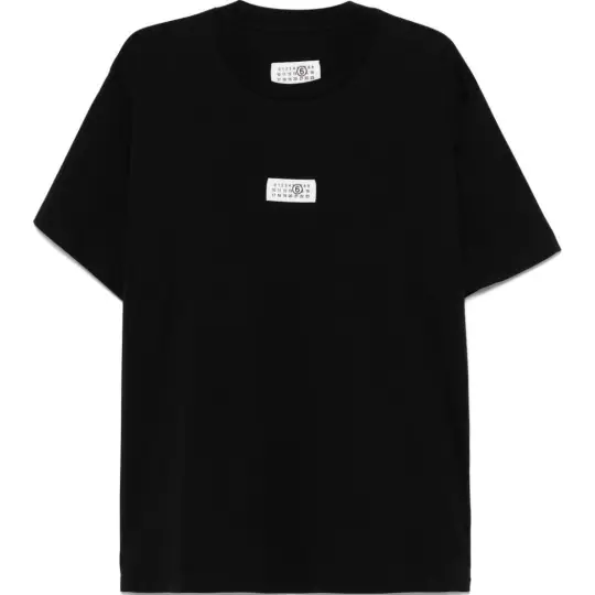 MM6 Maison Margiela Logo Patch Crewneck T Shirt