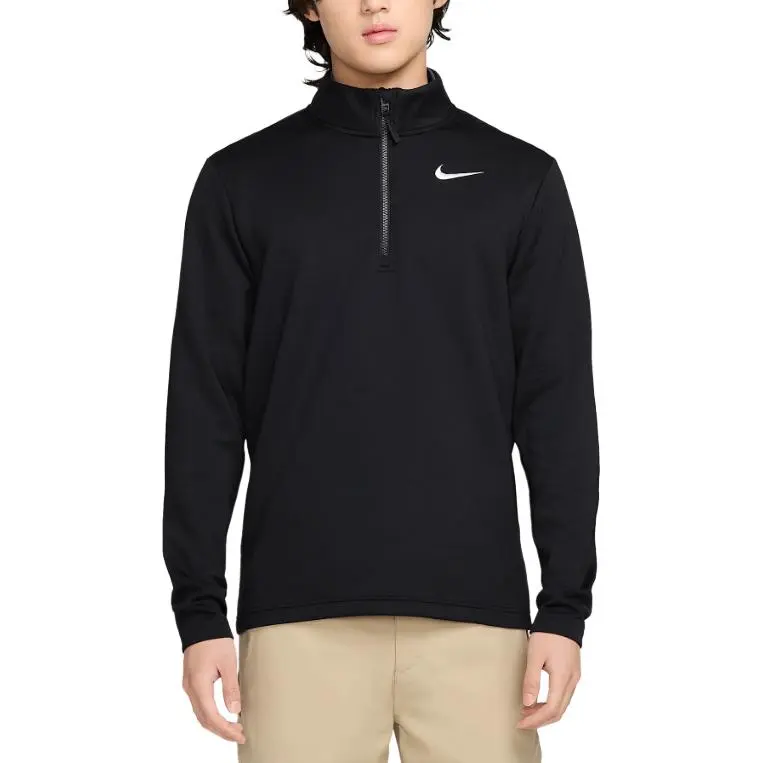 Nike VictoryDri Fit Therma Fle T Shirt Men's Black/Black/White