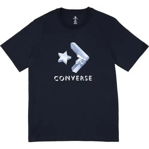 Converse T Shirts Men's Black Crew Neck