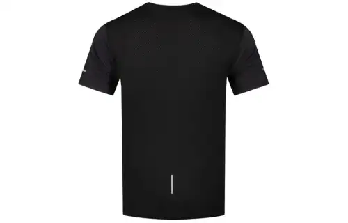 ASICS T Shirts Men's Black Crew Neck Moderate