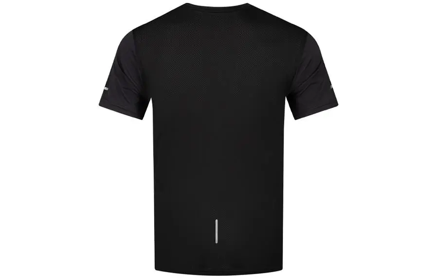ASICS T-Shirts Men's Black Crew Neck Moderate Straight Fit