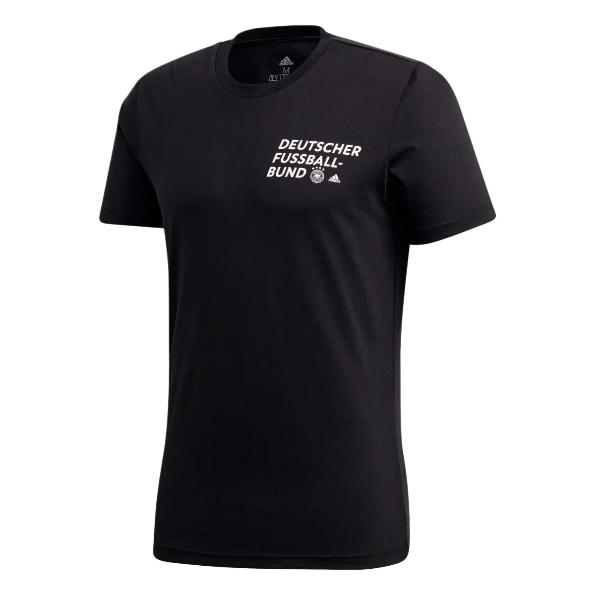 Adidas T-Shirts Men's Black Crew Neck Moderate Straight Fit
