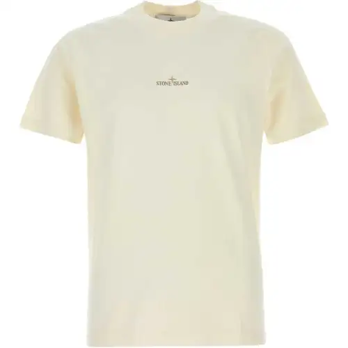 STONE ISLAND Logo Printed Short Sleeved T Shirt