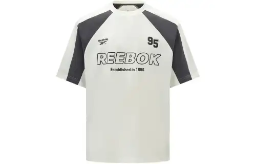 Reebok Raglan Sleeve T Shirt Unisex Raw White