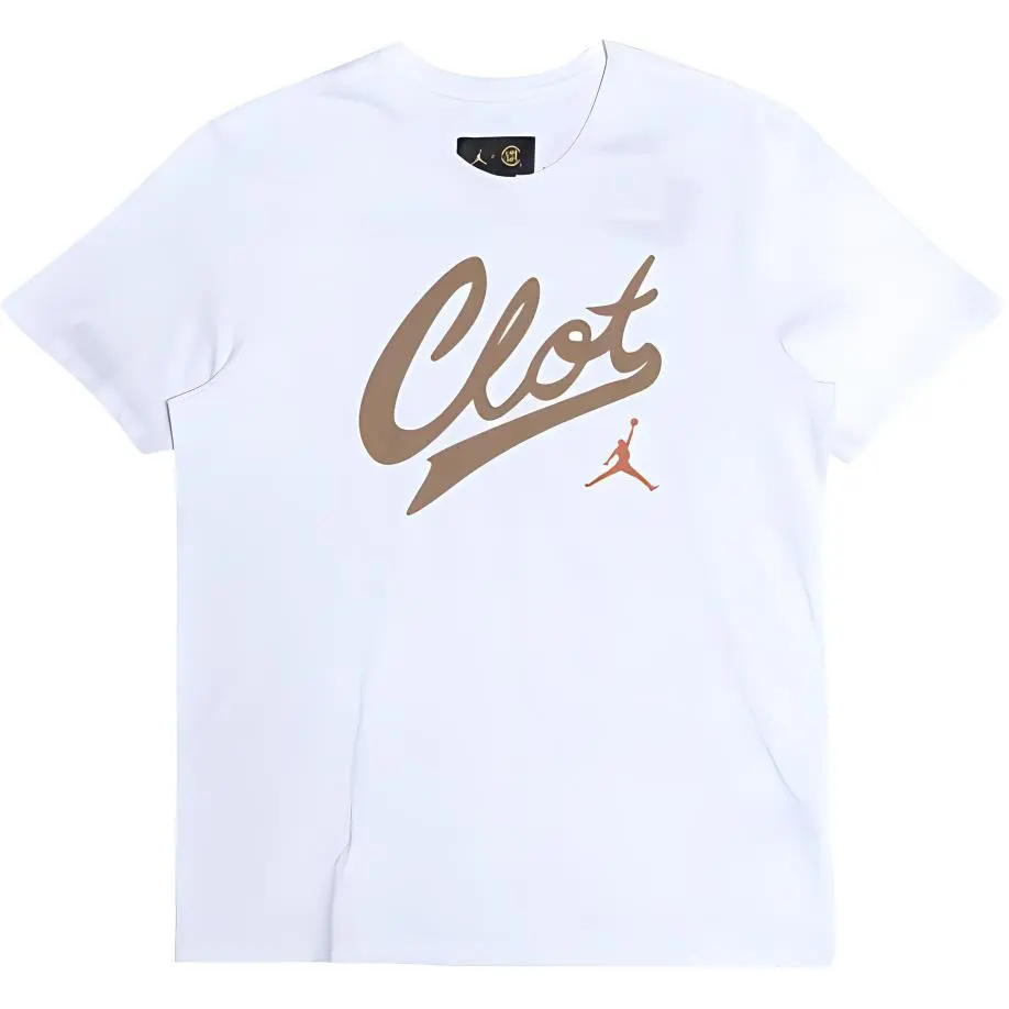 Jordan x CLOT T Shirt Unisex White
