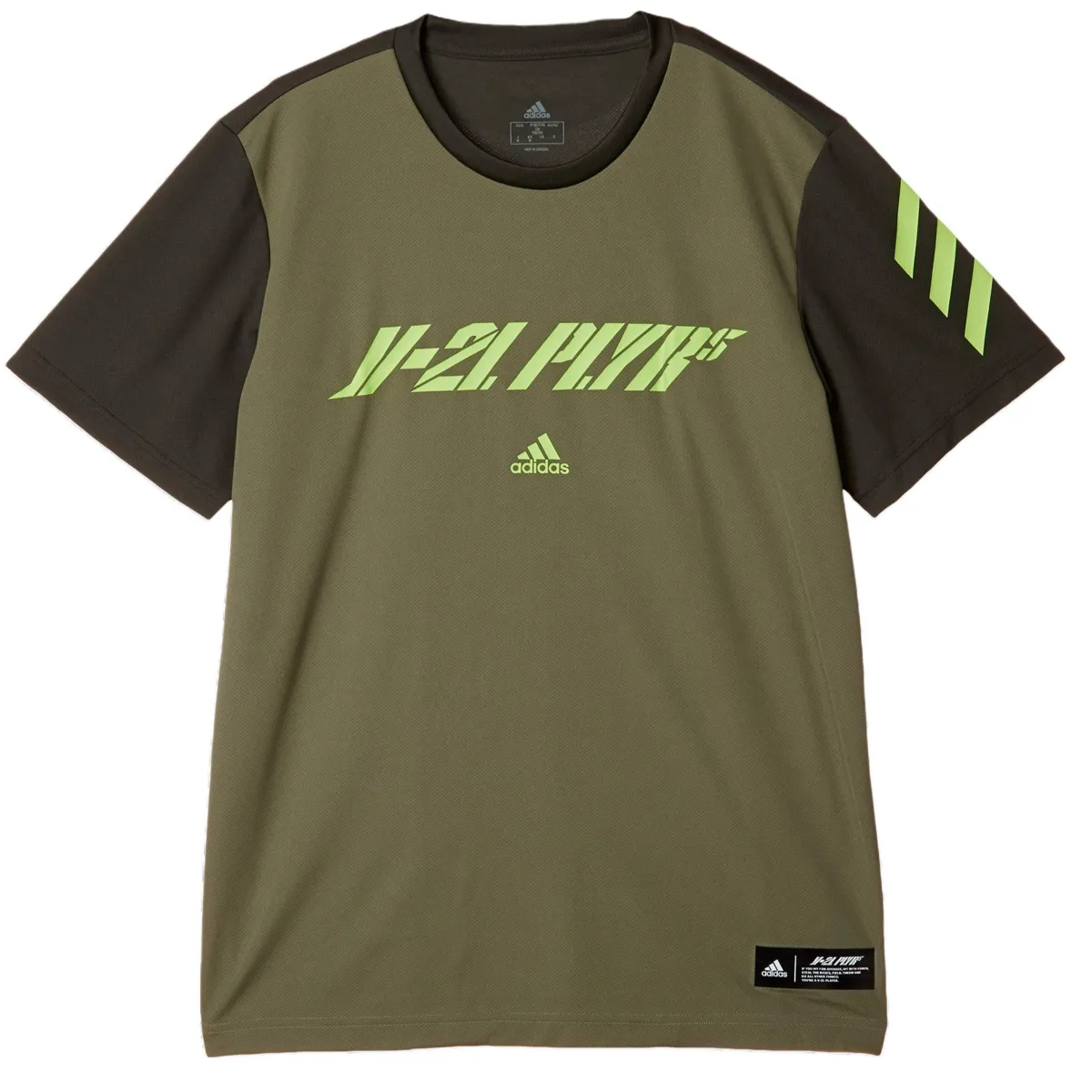 Adidas T-Shirts Men's Green Crew Neck Moderate