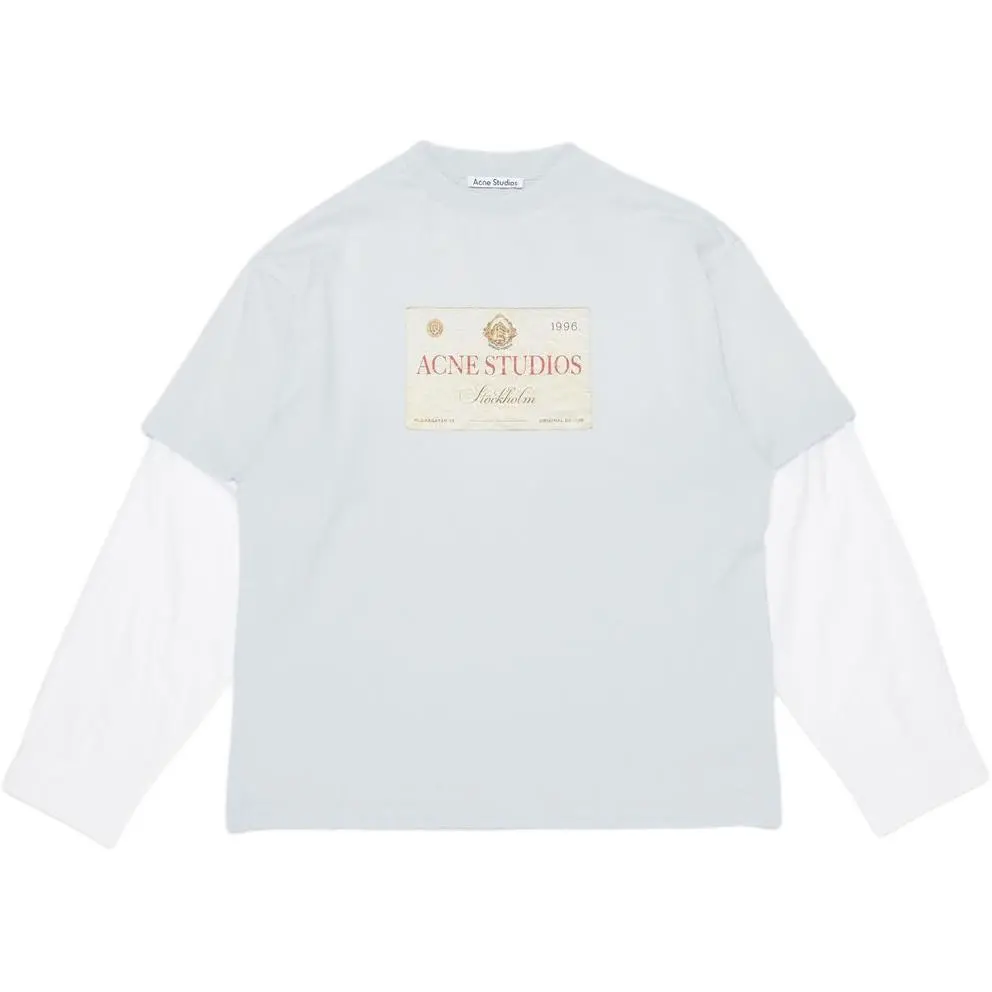 Acne Studios Logo Printed Crewneck T Shirt