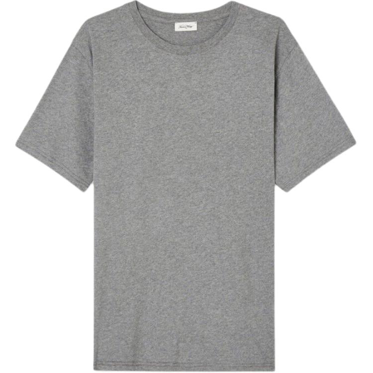 AMERICAN VINTAGE A.M FW24 T-SHIRT HOMME VUPAVILLE Comfortable pure cotton round neck pullover short-sleeved T-shirt Men's Heather Gray Gray