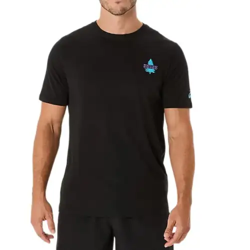 Asics NATURE T Shirt Unisex Black