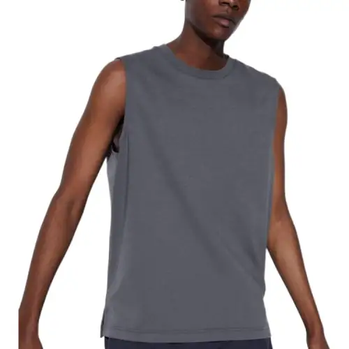 UNIQLO T Shirts Unisex Gray Crew Neck