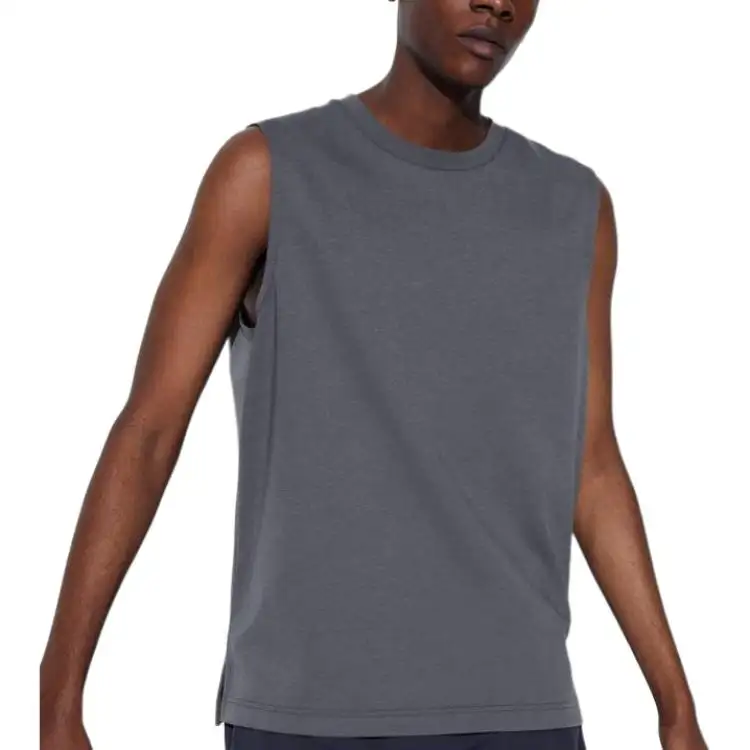 UNIQLO T Shirts Unisex Gray Crew Neck