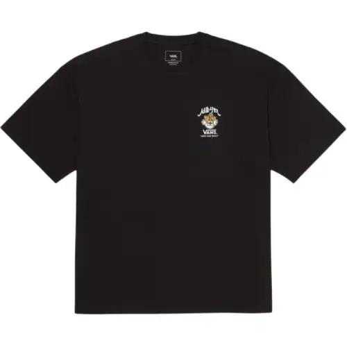 Vans T Shirts Men's Black Crew Neck Moderate