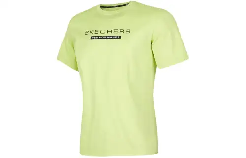 Skechers T Shirt Men's Light Yellow Green