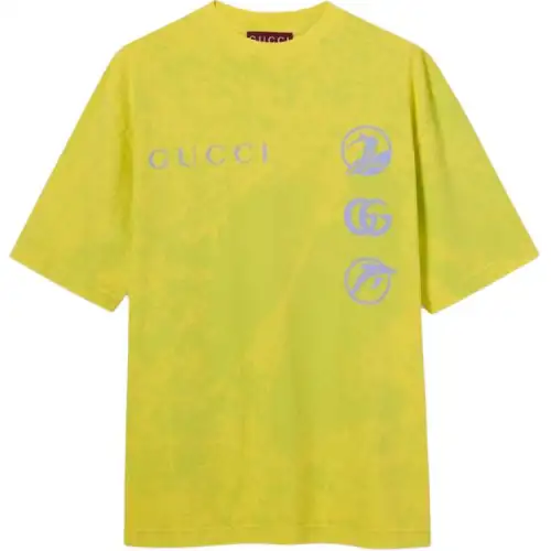 GUCCI FW25 T Shirt Men's Light Green