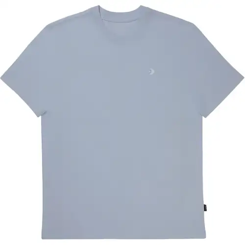 Converse T Shirts Unisex Blue Crew Neck Moderate Straight Fit