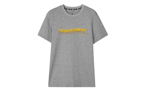 Skechers T Shirt Men's Medium Heather Gray