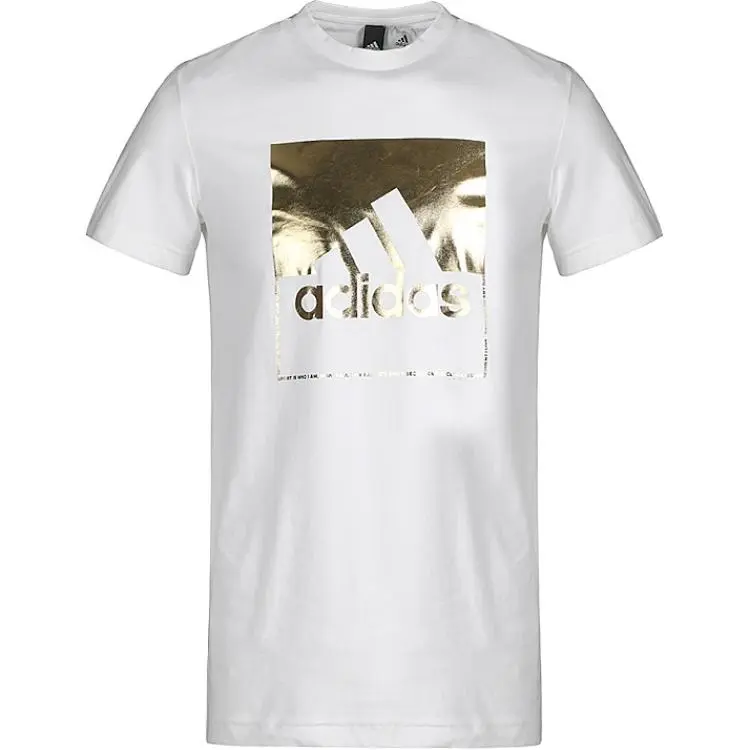 Adidas T-Shirts Men's White Crew Neck Moderate
