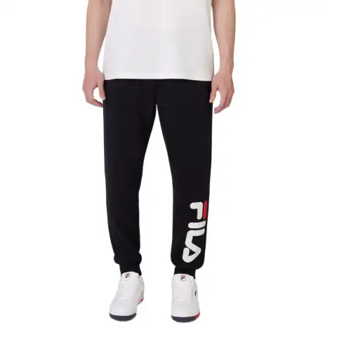 FILA Classic Fila Logo Jogger Knitted Sweatpants Men's Black 001