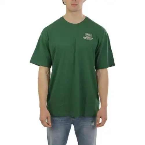 Vans T Shirts Men's Green Crew Neck Moderate