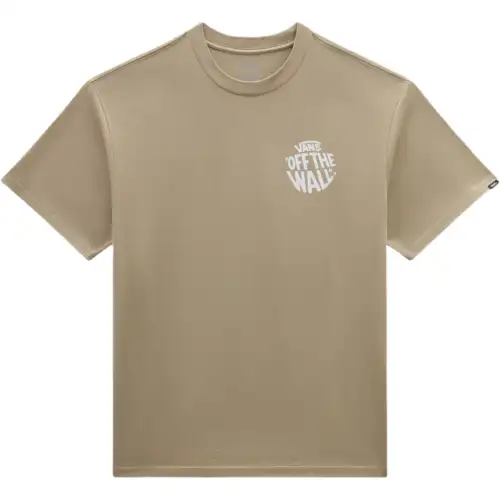 Vans T Shirts Men's Light Brown Crew Neck